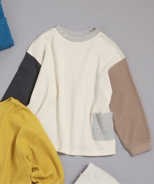 BREEZE(ブリーズ)の「【前後着用OK】どっちも正解 DAISUKI ワッフルロンT_ジュニア対応(Tシャツ/カットソー・キッズ・アイボリー/イエロー/その他11/ブラック/ブルー/その他12・110/100/90/140/130/120/80)」の5枚目の写真