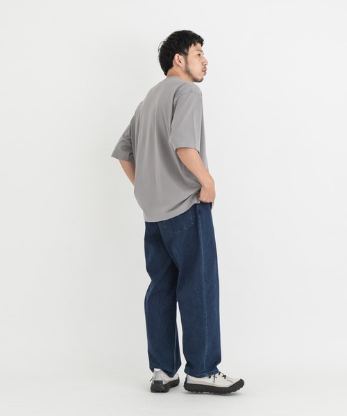 EKAL（エカル）の「『UR TECH』ワイドヘンリーネックTシャツ（Tシャツ/カットソー・メンズ・ネイビー/グレー/ブラック・MEDIUM/LARGE/X-LARGE/SMALL）」の18枚目の写真