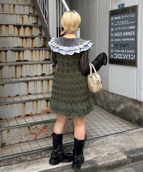 CIAOPANIC(チャオパニック)の「レオパードフリルつけ襟(その他小物・レディース・カーキ/グレー/ブラウン・ONE SIZE)」の10枚目の写真