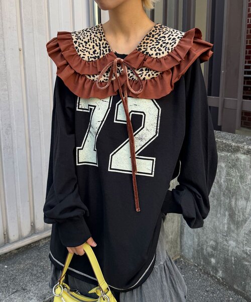CIAOPANIC(チャオパニック)の「レオパードフリルつけ襟(その他小物・レディース・カーキ/グレー/ブラウン・ONE SIZE)」の13枚目の写真