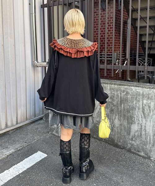 CIAOPANIC(チャオパニック)の「レオパードフリルつけ襟(その他小物・レディース・カーキ/グレー/ブラウン・ONE SIZE)」の16枚目の写真