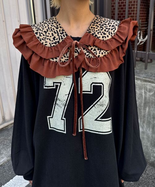 セール】レオパードフリルつけ襟（その他小物）｜CIAOPANIC（チャオ