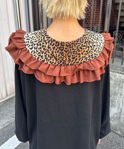 CIAOPANIC(チャオパニック)の「レオパードフリルつけ襟(その他小物・レディース・カーキ/グレー/ブラウン・ONE SIZE)」の19枚目の写真