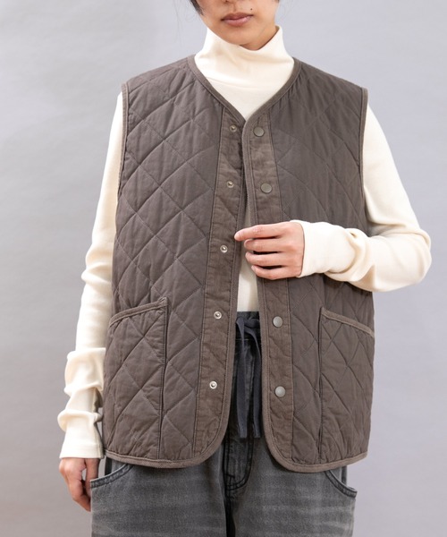 nude vintage キルト　ベスト URCH RNA（アーチ アールエヌエー）の「V0167 ウォッシュドキルト