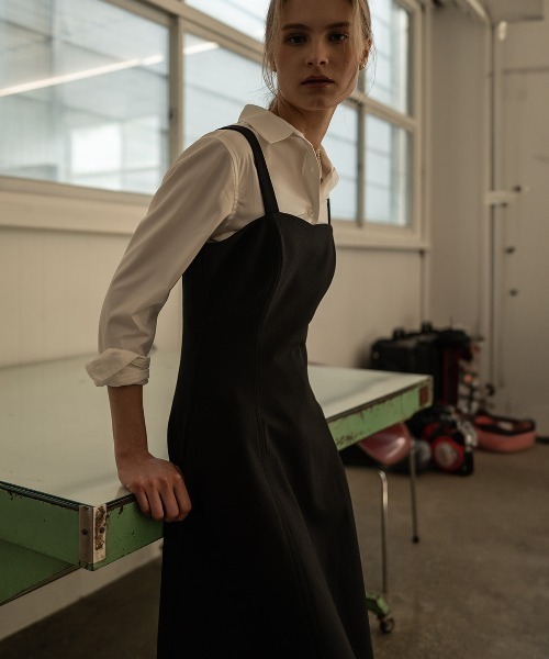 GENERAL IDEA（ジェネラルアイデア）の「GENERAL IDEA/ジェネラルアイディア sleeveless flare long one-piece ワンピ-ス（ワンピース・レディース・ブラック/ネイビー・L/S/M）」の5枚目の写真