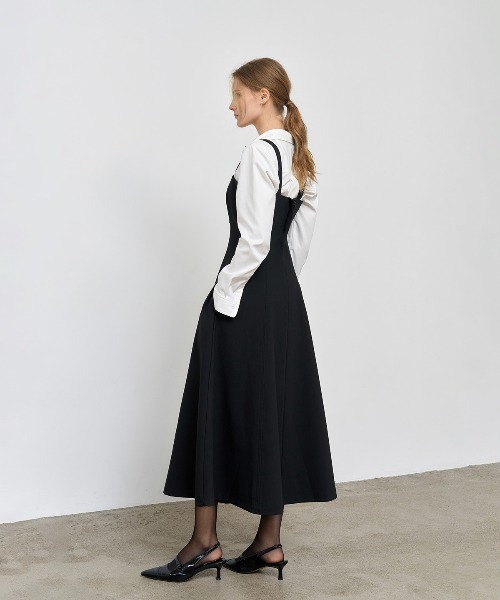 GENERAL IDEA（ジェネラルアイデア）の「GENERAL IDEA/ジェネラルアイディア sleeveless flare long one-piece ワンピ-ス（ワンピース・レディース・ブラック/ネイビー・L/S/M）」の10枚目の写真