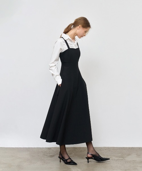 GENERAL IDEA（ジェネラルアイデア）の「GENERAL IDEA/ジェネラルアイディア sleeveless flare long one-piece ワンピ-ス（ワンピース・レディース・ブラック/ネイビー・L/S/M）」の11枚目の写真