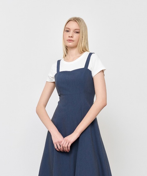 GENERAL IDEA（ジェネラルアイデア）の「GENERAL IDEA/ジェネラルアイディア sleeveless flare long one-piece ワンピ-ス（ワンピース・レディース・ブラック/ネイビー・L/S/M）」の15枚目の写真