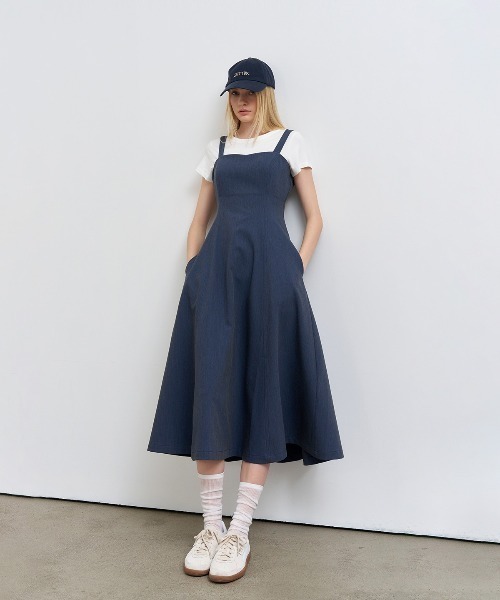 GENERAL IDEA（ジェネラルアイデア）の「GENERAL IDEA/ジェネラルアイディア sleeveless flare long one-piece ワンピ-ス（ワンピース・レディース・ブラック/ネイビー・L/S/M）」の19枚目の写真