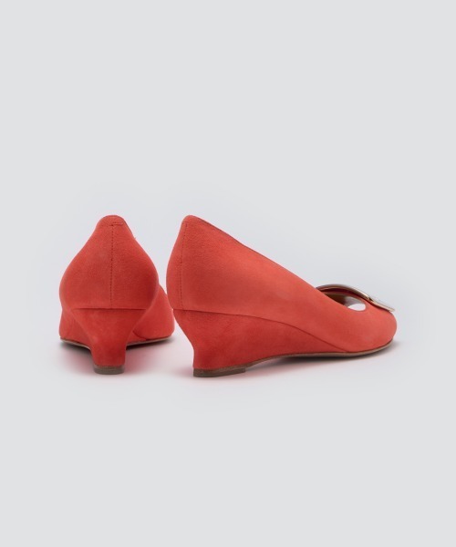 PELLICO(ペリーコ)の「BETA アネッリフィッビア ウェッジソール パンプス 4.0cm TOMATO(パンプス・レディース・オレンジ系・37.5/36/35.5/35)」の4枚目の写真