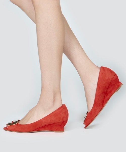 PELLICO(ペリーコ)の「BETA アネッリフィッビア ウェッジソール パンプス 4.0cm TOMATO(パンプス・レディース・オレンジ系・37.5/36/35.5/35)」の7枚目の写真