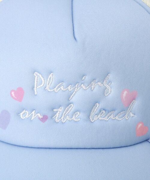 SHOO・LA・RUE（シューラルー）の「ハートチャームメッシュキャップ（キャップ・キッズ・サックスブルー/パープル系1・99）」の10枚目の写真