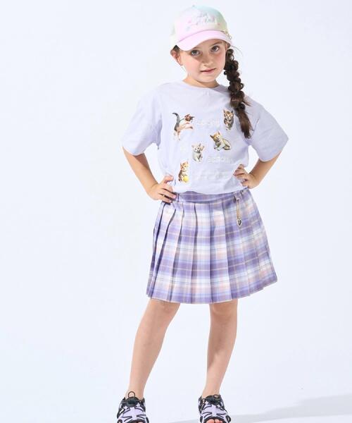 SHOO・LA・RUE（シューラルー）の「ハートチャームメッシュキャップ（キャップ・キッズ・サックスブルー/パープル系1・99）」の11枚目の写真