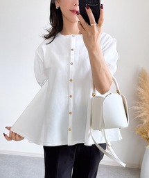 カーディガン/ボレロ（ホワイト/白色系・半袖）ファッション通販