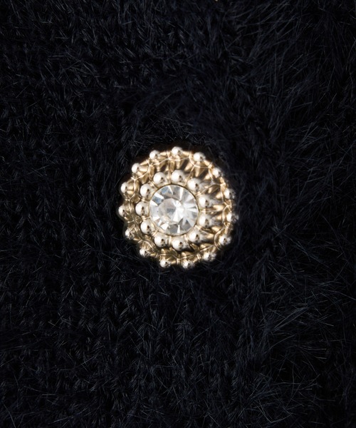 ナイスクラップ【premium order】ビジューフェザーロングカーディガン ナイスクラップ【premium order】ビジューフェザーロング