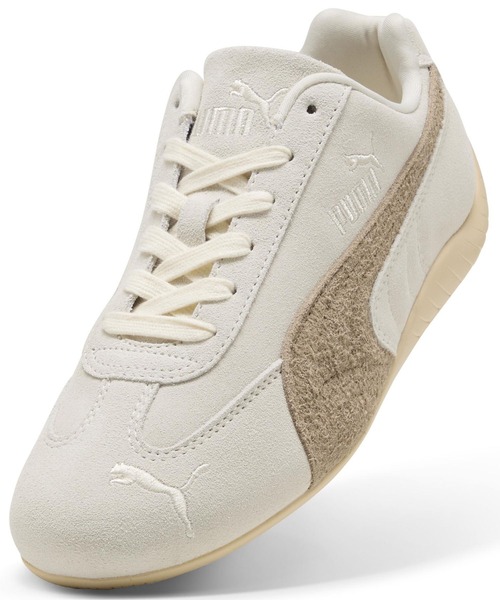 PUMA（プーマ）の「PUMA/プーマ スニーカー レディース 韓国 ローカット 薄底 SPEEDCAT ELEVATED W スピードキャット 403619 01（スニーカー・レディース・ライトブラウン/アイボリー・23.0cm/24.0cm/25.0cm/23.5cm/24.5cm）」の6枚目の写真