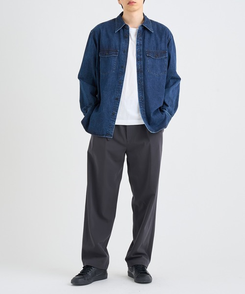 IRENISA(イレニサ)の「【irenisa/イレニサ】別注DENIM RELAX FIT DOUBLE POCKET SHIRT(シャツ/ブラウス・メンズ・ライトブルー・3/2)」の2枚目の写真