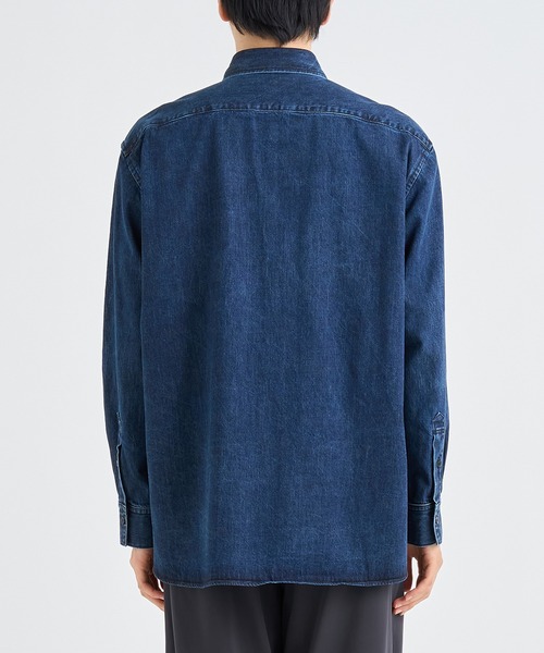 IRENISA(イレニサ)の「【irenisa/イレニサ】別注DENIM RELAX FIT DOUBLE POCKET SHIRT(シャツ/ブラウス・メンズ・ライトブルー・3/2)」の6枚目の写真