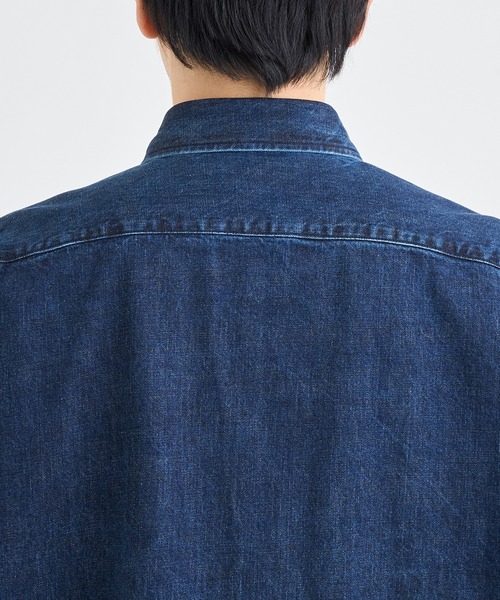 IRENISA(イレニサ)の「【irenisa/イレニサ】別注DENIM RELAX FIT DOUBLE POCKET SHIRT(シャツ/ブラウス・メンズ・ライトブルー・3/2)」の8枚目の写真