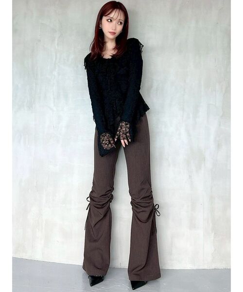 RESEXXY(リゼクシー)の「ポイントギャザースリムパンツ(その他パンツ・レディース・ブラック/ブラウン・FREE)」の20枚目の写真