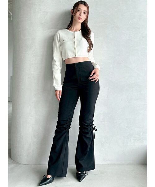 RESEXXY(リゼクシー)の「ポイントギャザースリムパンツ(その他パンツ・レディース・ブラック/ブラウン・FREE)」の14枚目の写真