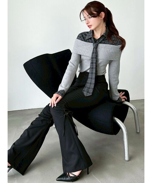 RESEXXY(リゼクシー)の「ポイントギャザースリムパンツ(その他パンツ・レディース・ブラック/ブラウン・FREE)」の15枚目の写真