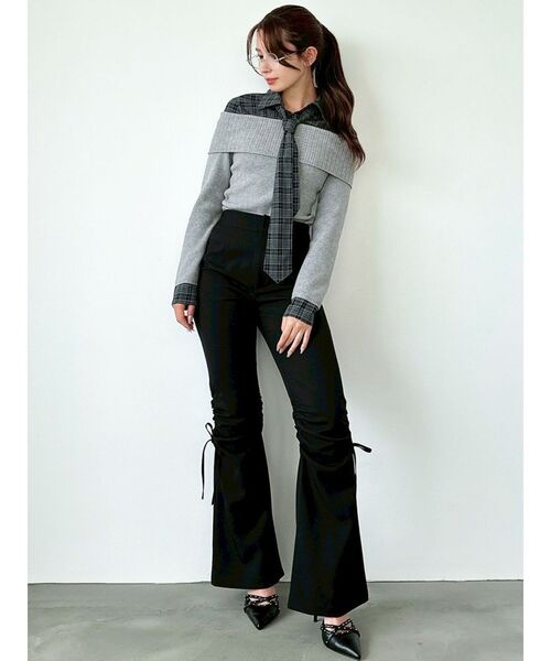 RESEXXY(リゼクシー)の「ポイントギャザースリムパンツ(その他パンツ・レディース・ブラック/ブラウン・FREE)」の17枚目の写真