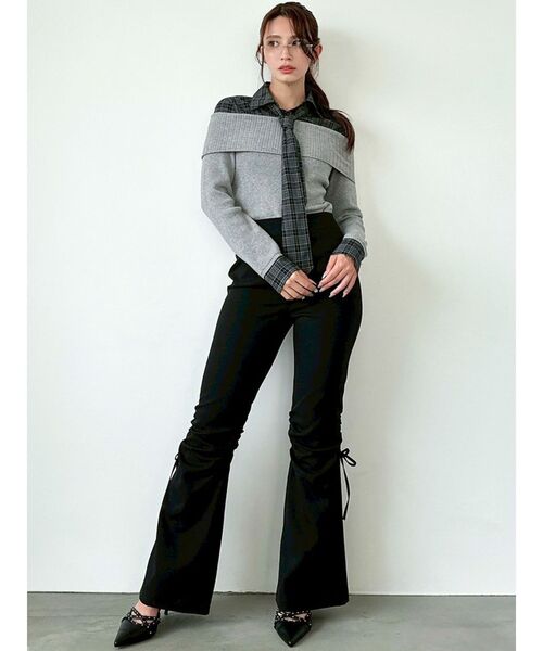 RESEXXY(リゼクシー)の「ポイントギャザースリムパンツ(その他パンツ・レディース・ブラック/ブラウン・FREE)」の18枚目の写真