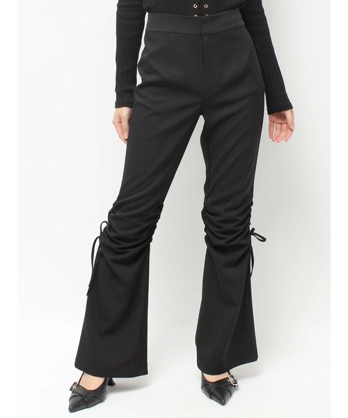 RESEXXY(リゼクシー)の「ポイントギャザースリムパンツ(その他パンツ・レディース・ブラック/ブラウン・FREE)」の5枚目の写真