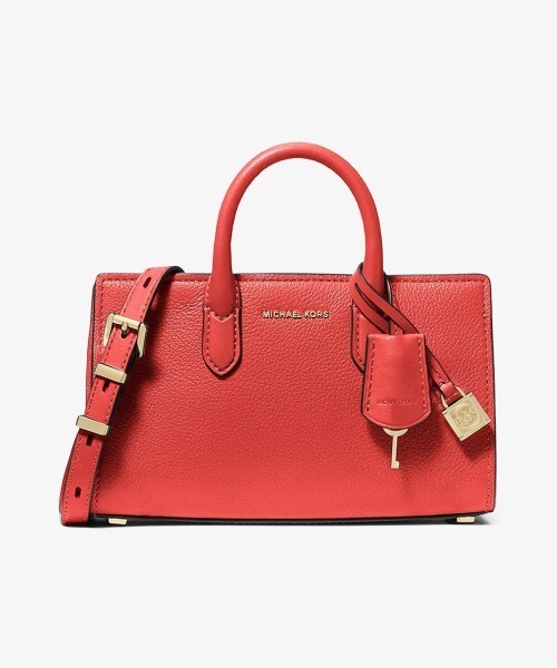 MICHAEL KORS(マイケルコース)の「SCARLETT レザー クロスボディ エクストラスモール(ショルダーバッグ・レディース・レッド系・FREE)」の1枚目の写真