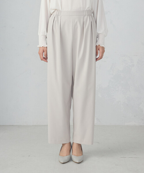 COMME CA ISM(コムサイズム)の「ワイド テーパードシルエットパンツ(その他パンツ・レディース・チャコール/グレイッシュベージュ・LARGE/MEDIUM)」の12枚目の写真