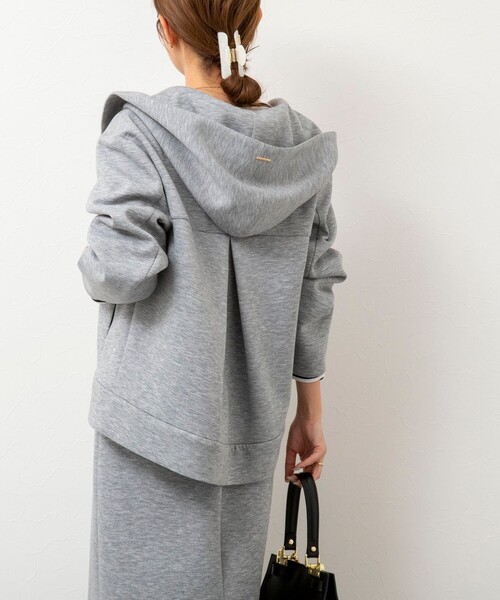 Rie Miller(リエミラー)の「《セットアップ対応》ウォッシャブルエアボールフードブルゾン(ブルゾン・レディース・グレー/ブラック・38)」の13枚目の写真