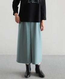 Blanc Bleu Minuit（ブランブルーミニュイ）の「ポリエステルツイル　ボックスタックスカート（スカート）」