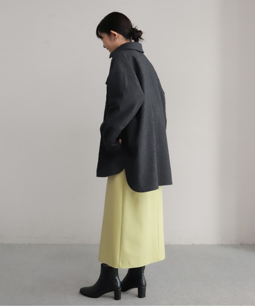 セール】ポリエステルツイル ボックスタックスカート（スカート