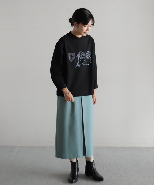 タフタックスカート ポリエステルツイル ボックスタックスカート | NOMBRE IMPAIR