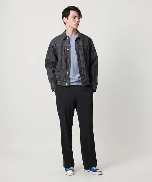 UNITED ARROWS（ユナイテッドアローズ）の「シオタ スビンコットン デニム トラッカージャケット「SLOW &　」（デニムジャケット・メンズ・ネイビー/ダークグレー・L/M/S/XL）」の3枚目の写真