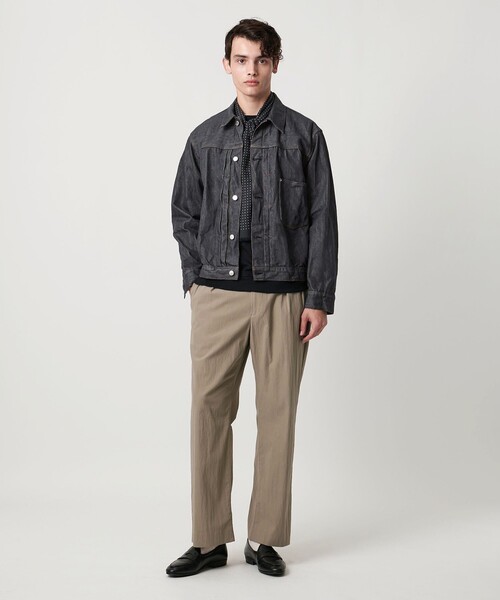 UNITED ARROWS（ユナイテッドアローズ）の「シオタ スビンコットン デニム トラッカージャケット「SLOW &　」（デニムジャケット・メンズ・ネイビー/ダークグレー・L/M/S/XL）」の5枚目の写真