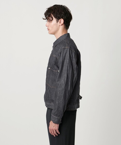 UNITED ARROWS（ユナイテッドアローズ）の「シオタ スビンコットン デニム トラッカージャケット「SLOW &　」（デニムジャケット・メンズ・ネイビー/ダークグレー・L/M/S/XL）」の9枚目の写真