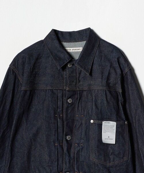 UNITED ARROWS（ユナイテッドアローズ）の「シオタ スビンコットン デニム トラッカージャケット「SLOW &　」（デニムジャケット・メンズ・ネイビー/ダークグレー・L/M/S/XL）」の12枚目の写真