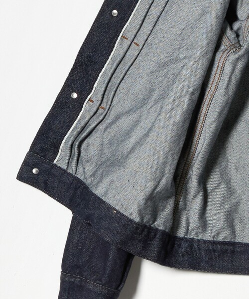 UNITED ARROWS（ユナイテッドアローズ）の「シオタ スビンコットン デニム トラッカージャケット「SLOW &　」（デニムジャケット・メンズ・ネイビー/ダークグレー・L/M/S/XL）」の17枚目の写真