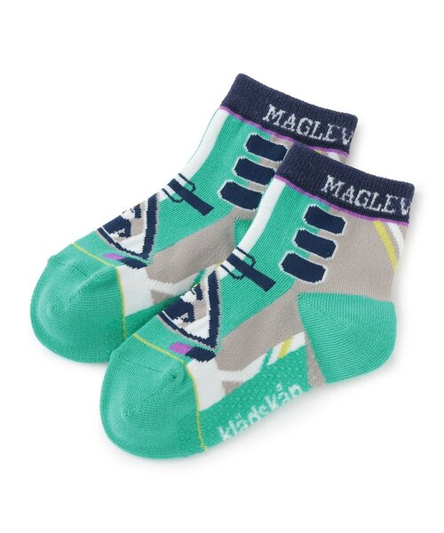 kladskap（クレードスコープ）の「乗り物4種ショートソックス（ソックス/靴下・キッズ・エメラルド/ブラック/レッド/イエロー・11-13cm/S(13-15cm)/M(16-18cm)/L(18-20cm)）」の3枚目の写真