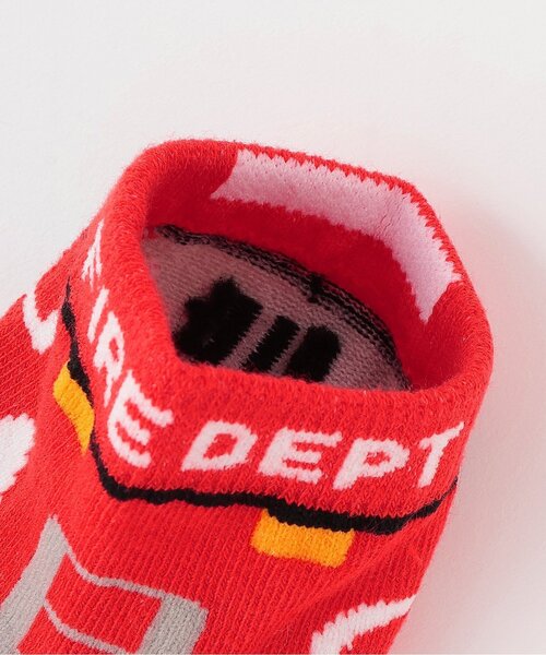 kladskap（クレードスコープ）の「乗り物4種ショートソックス（ソックス/靴下・キッズ・エメラルド/ブラック/レッド/イエロー・11-13cm/S(13-15cm)/M(16-18cm)/L(18-20cm)）」の5枚目の写真