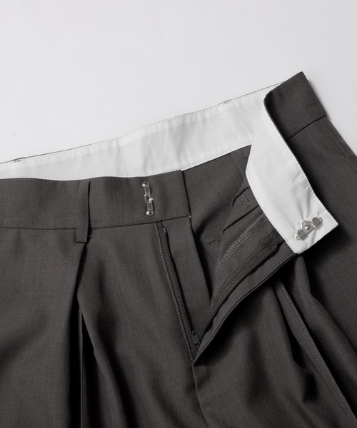 nouvellemoi(ヌーベルモイ)の「ダブルタックヘビーワイドスラックスパンツ(その他パンツ・レディース・グレー/ブラウン/ベージュ/ブラック・L/M/S)」の16枚目の写真