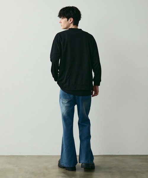 Shoowtime(ショウタイム)の「Snap Detail Pullover Long Sleeve Tee / スナップボタンデザインカットソー(Tシャツ/カットソー・メンズ・ブラック・MEDIUM/LARGE/X-LARGE)」の18枚目の写真