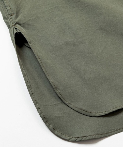 meanswhile（ミーンズワイル）の「Uniform Poplin Officer's SH（シャツ/ブラウス・メンズ・グリーン系・3(L)/2(M)）」の4枚目の写真