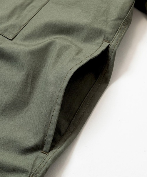 meanswhile（ミーンズワイル）の「Uniform Poplin Officer's SH（シャツ/ブラウス・メンズ・グリーン系・3(L)/2(M)）」の7枚目の写真