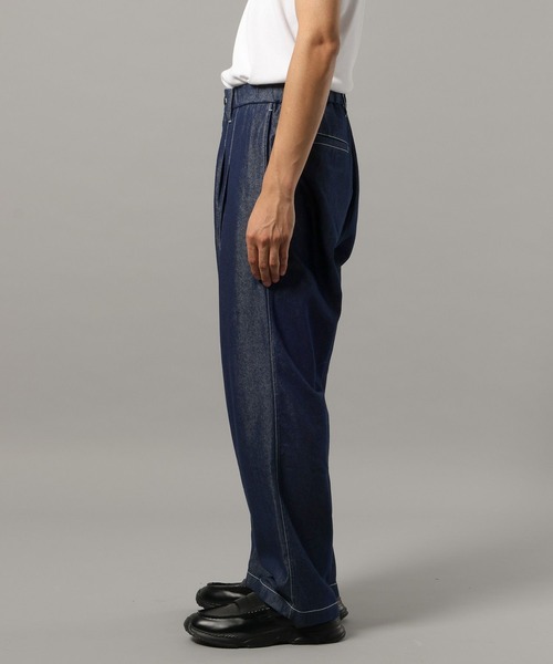 RAGEBLUE(レイジブルー)の「【BREEZY DENIM】ステッチデニムパンツ【セットアップ対応】(デニムパンツ・メンズ・ブルー/ブラック・MEDIUM/LARGE)」の3枚目の写真