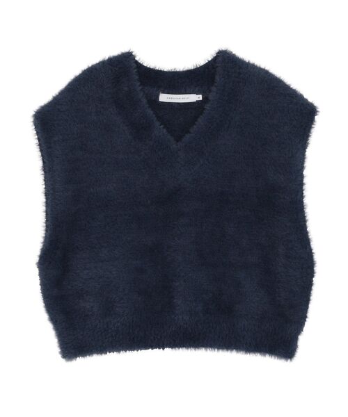 AMERICAN HOLIC(アメリカンホリック)の「【選べる丈】シャギーニットベスト(ベスト・レディース・ネイビー/ブラウン/グレイッシュベージュ・M/L)」の16枚目の写真