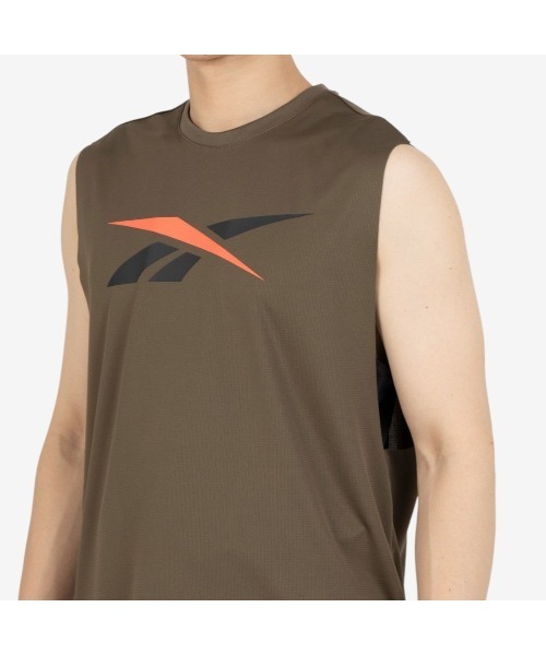 Reebok（リーボック）の「バスケットボール スリーブレスシャツ / BB SL TANK（タンクトップ・メンズ・ブラック/グリーン・LARGE/MEDIUM/SMALL/X-LARGE）」の5枚目の写真
