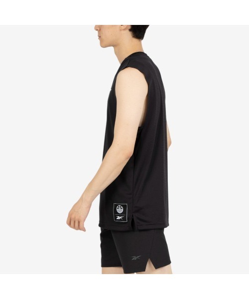 Reebok（リーボック）の「バスケットボール スリーブレスシャツ / BB SL TANK（タンクトップ・メンズ・ブラック/グリーン・LARGE/MEDIUM/SMALL/X-LARGE）」の6枚目の写真
